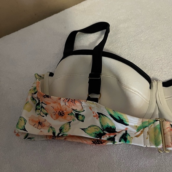 Ava & Viv Floral Swim Top Sz 26W - Picture 7 of 8